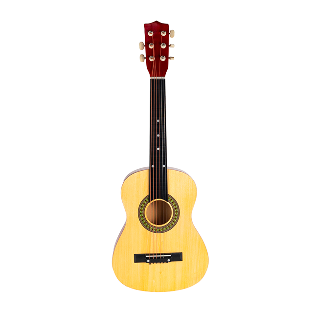 Natural Wood Guitar - Portable, Warm-Toned Acoustic