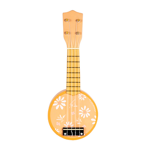 16-Inch Round Floral Pattern Ukulele - Kids Musical Instrument Toy